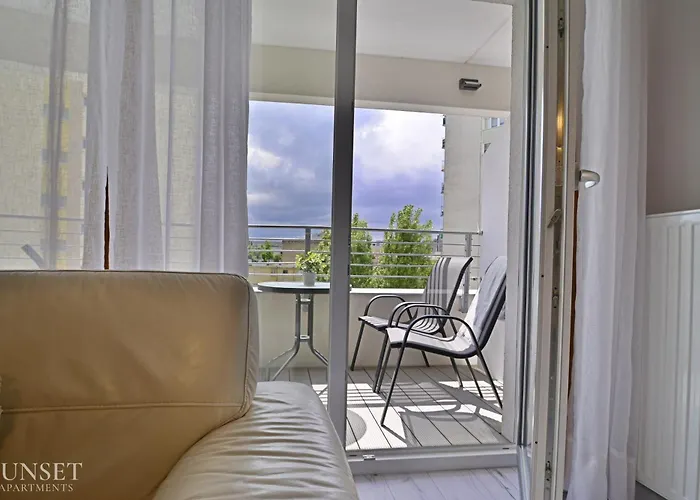 公寓 Sunset - Sun Towers - Przestronny Z Prywatnym Parkingiem